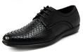 龙派Longpai顶级奢靡男士商务皮鞋黑色LP122362-1